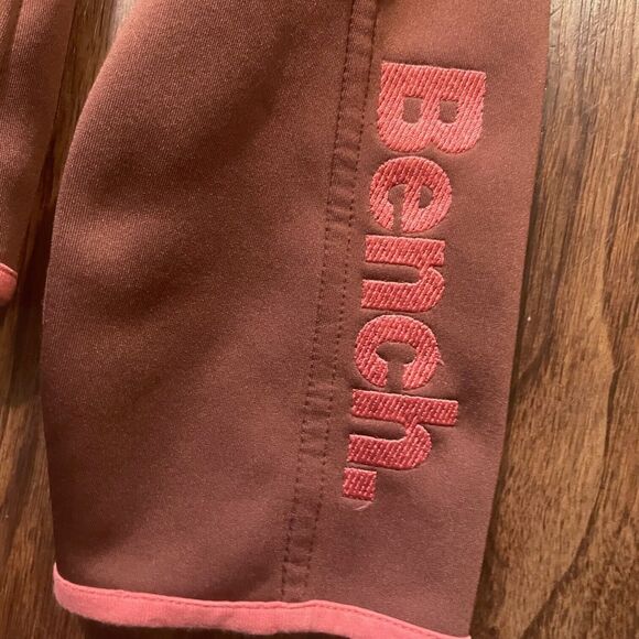 Bench Full Zip Sweater Long Sleeve Mock Neck Hoodie Brown Women's M - MINOR FLAW - Picture 6 of 8